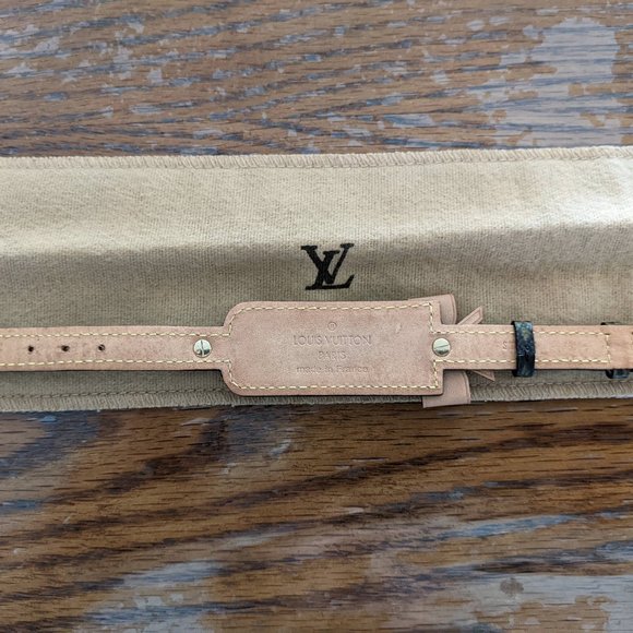 Louis Vuitton Porto Address Monogram Leather Bracelet M92577 - Picture 2 of 6